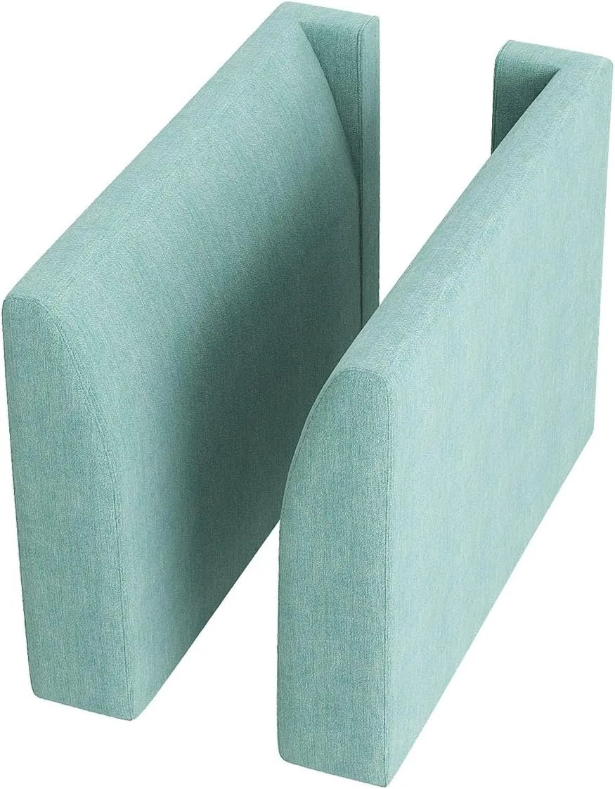 HONBAY Side Armrest Module for Modular Sofa Pair of Armrests for Sectional Modular Couch, Aqua Blue
