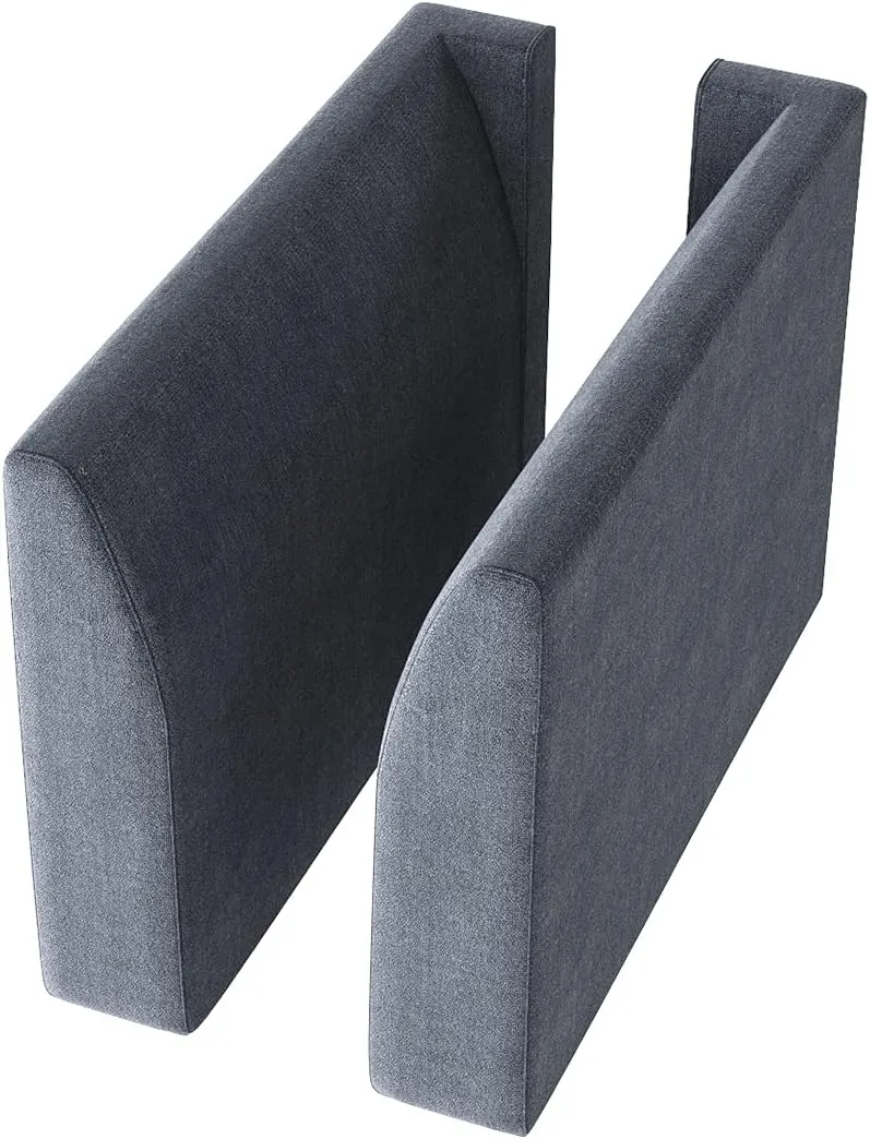 HONBAY Side Armrest Module for Modular Sofa Pair of Armrests for Sectional Modular Couch, Bluish Grey