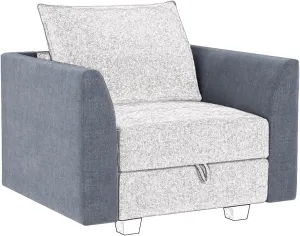 HONBAY Side Armrest Module for Modular Sofa Pair of Armrests for Sectional Modular Couch, Bluish Grey