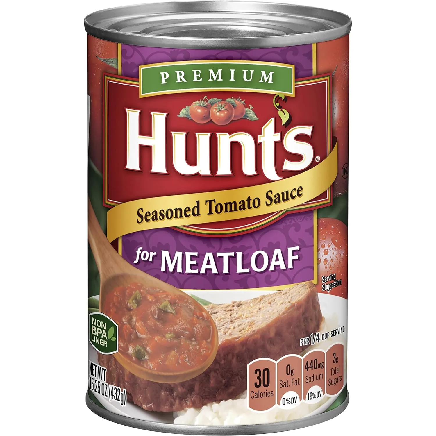 Hunt's Seasoned Diced Tomatoes in Sauce for Meatloaf, 15 oz, 12 Pack