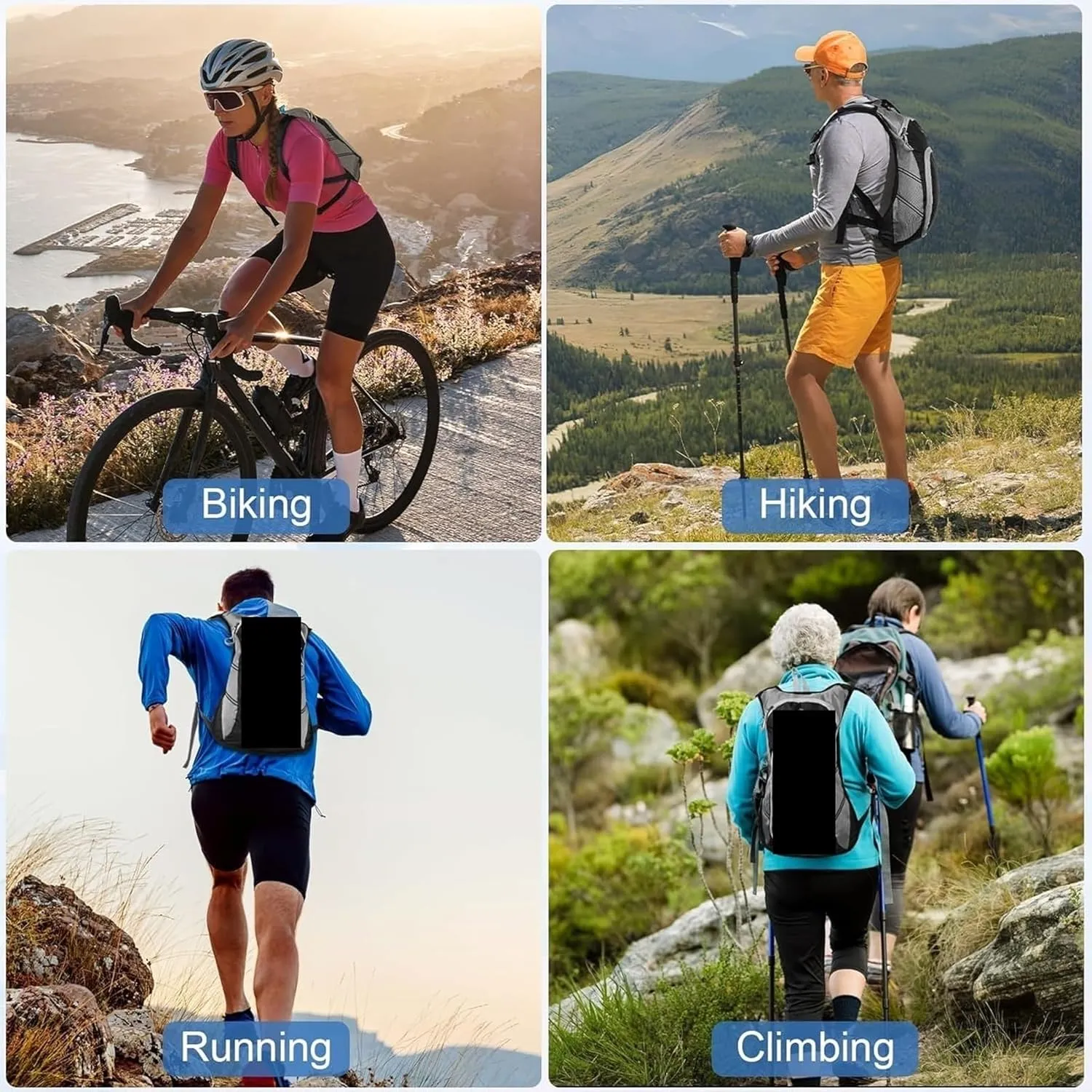 Hydration Running Backpack, Running Vest Water Bladder, Backpack for Outdoor Sport Cycling Climbing Hiking Trail Marathon , Water Bladder