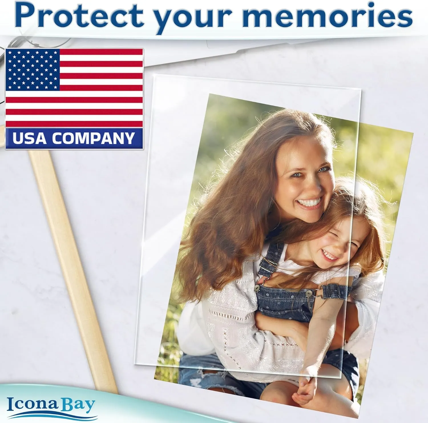 Icona Bay Heat-Strengthened Glass Replacement for Picture Frame, Shatter Free Frame Replacement Glass, Scratch Proof Frame Glass (Clear, 11x14 Inch)