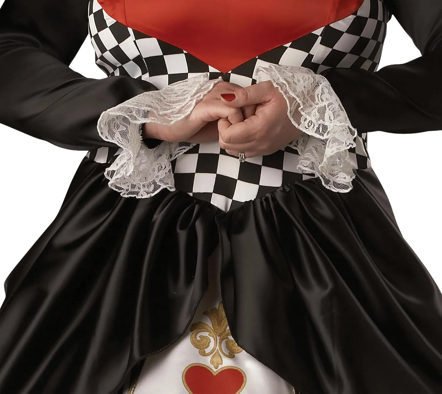 In Character Costumes, LLC Women's Queen Of Hearts Costume with Hoop and Tulle Petticoat