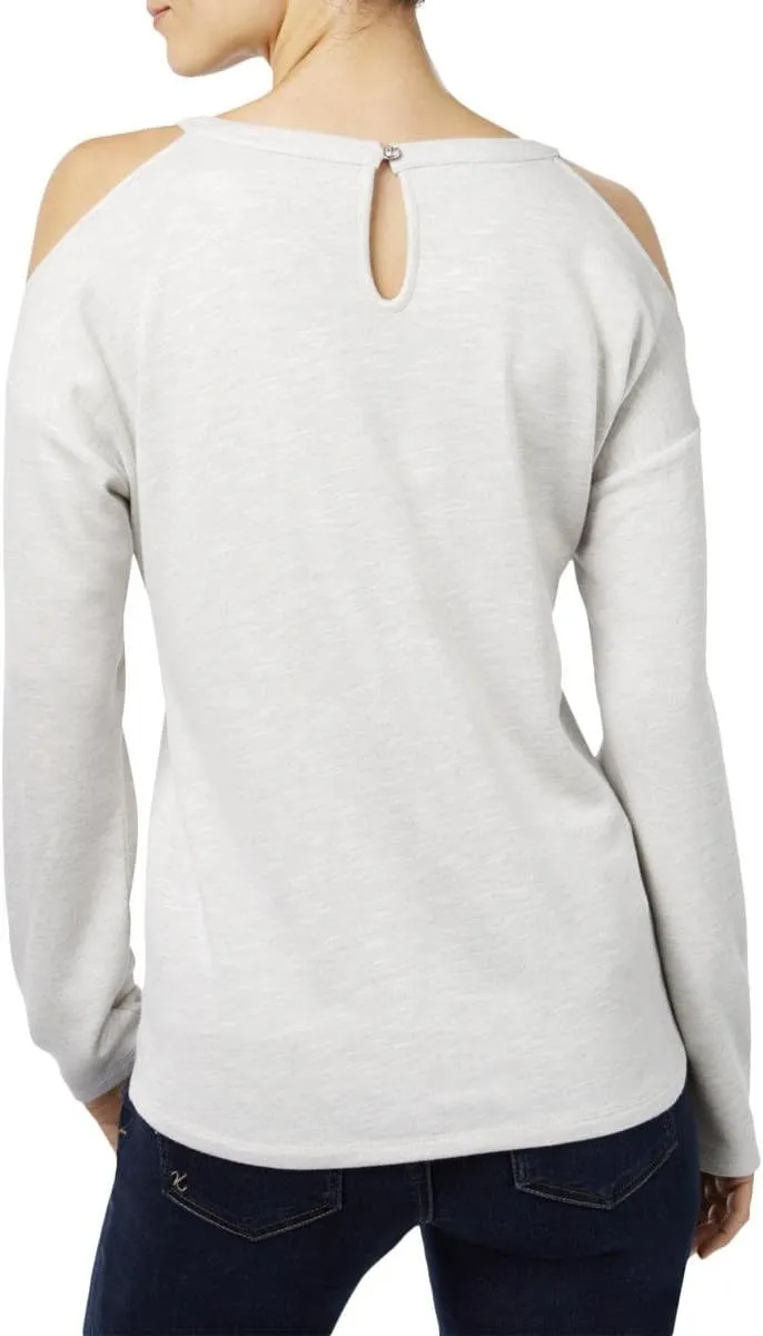 I.N.C. INTERNATIONAL CONCEPTS Embellished Cold Shoulder Top