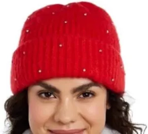 INC International Concepts Women's Allover Gemstone Beanie Hat