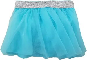 Infant Girls Light Sky Blue Silver Sparkly Tulle Tutu Skirt w/Panty 6-9 Months