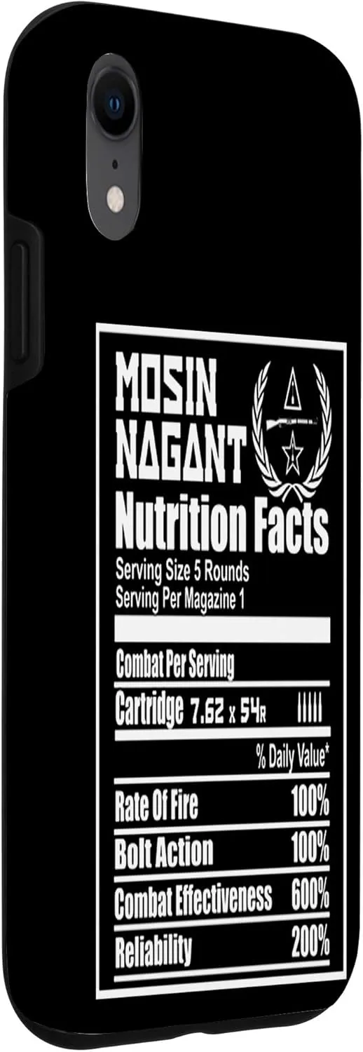 iPhone XR Mosin Nagant Nutrition Facts Logo Pro Gun Case