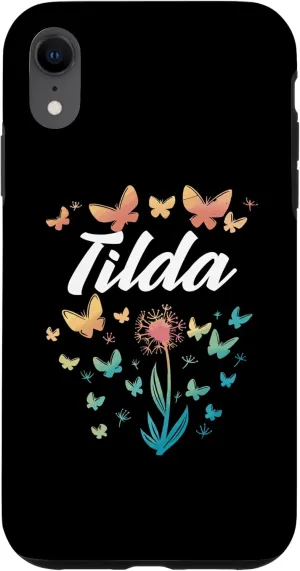 iPhone XR Tilda Birthday Sister Butterfly Dandelion Name Case