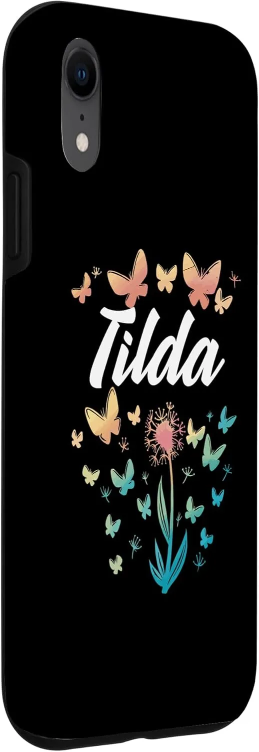 iPhone XR Tilda Birthday Sister Butterfly Dandelion Name Case