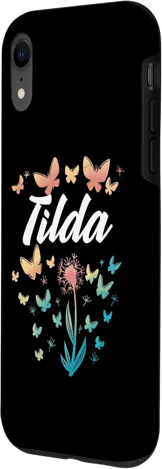 iPhone XR Tilda Birthday Sister Butterfly Dandelion Name Case