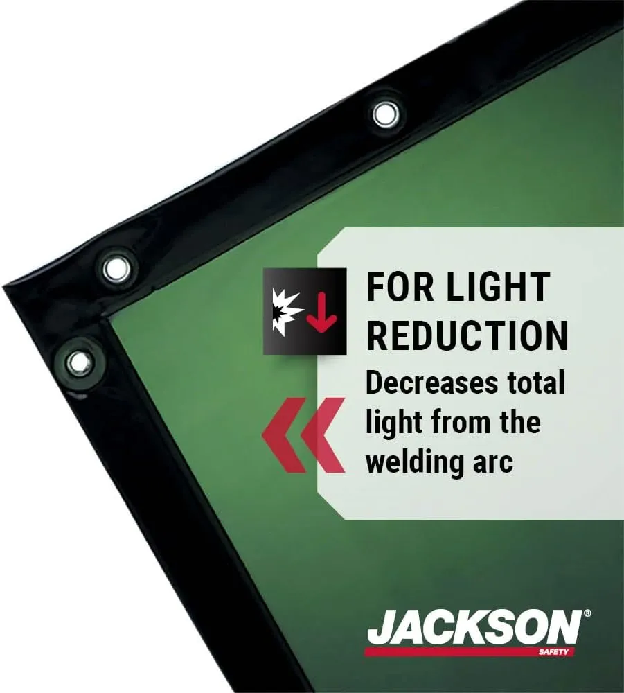 Jackson Safety Welding Curtain - Transparent Welding Screen - Multiple Colors & Sizes