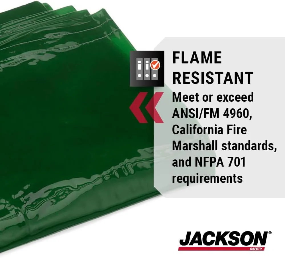 Jackson Safety Welding Curtain - Transparent Welding Screen - Multiple Colors & Sizes