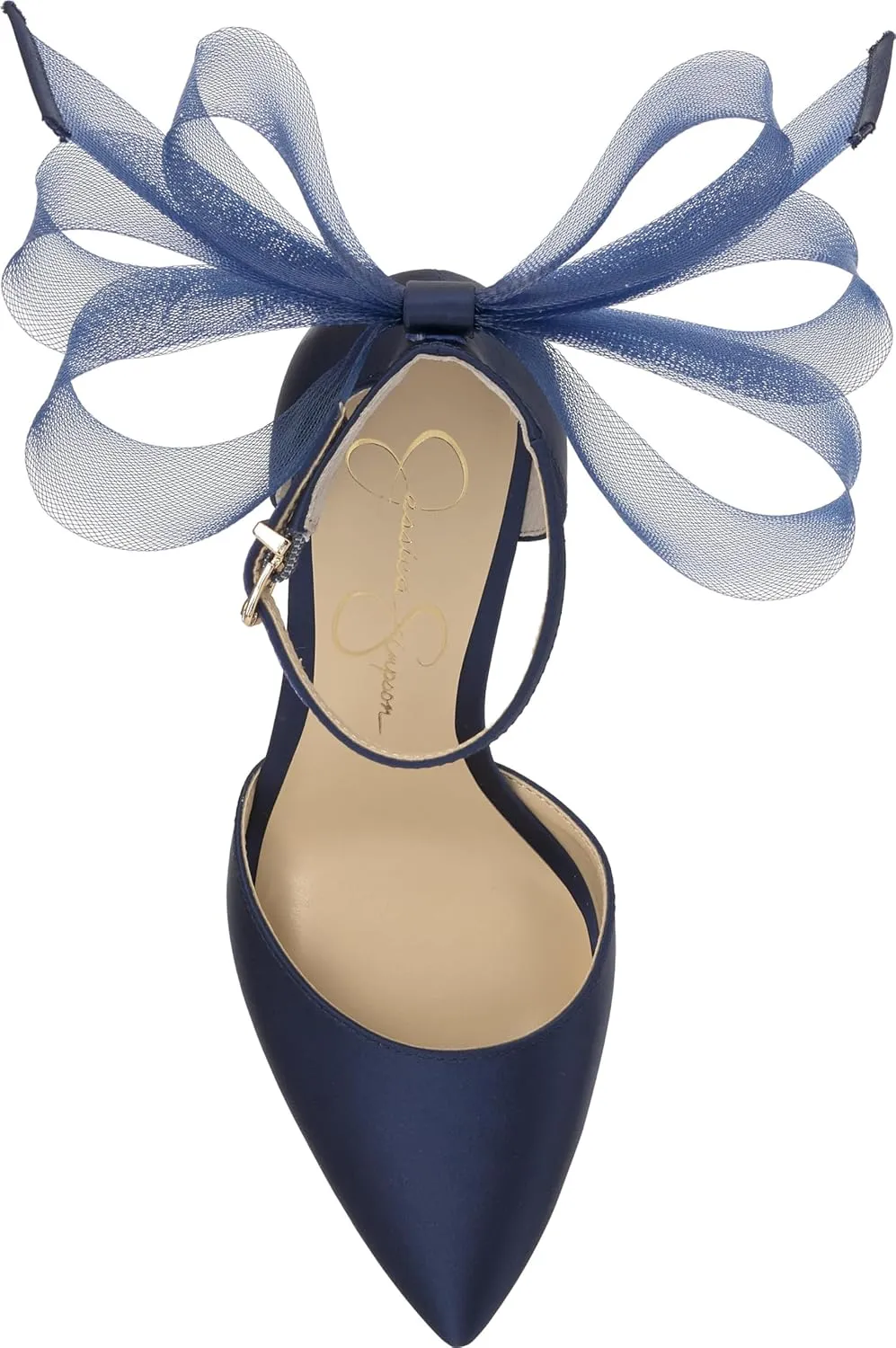 Jessica Simpson Womens Phindies Satin Bow Pumps