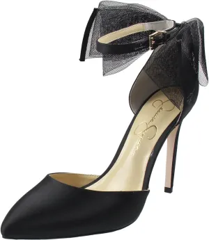 Jessica Simpson Womens Phindies Satin Bow Pumps