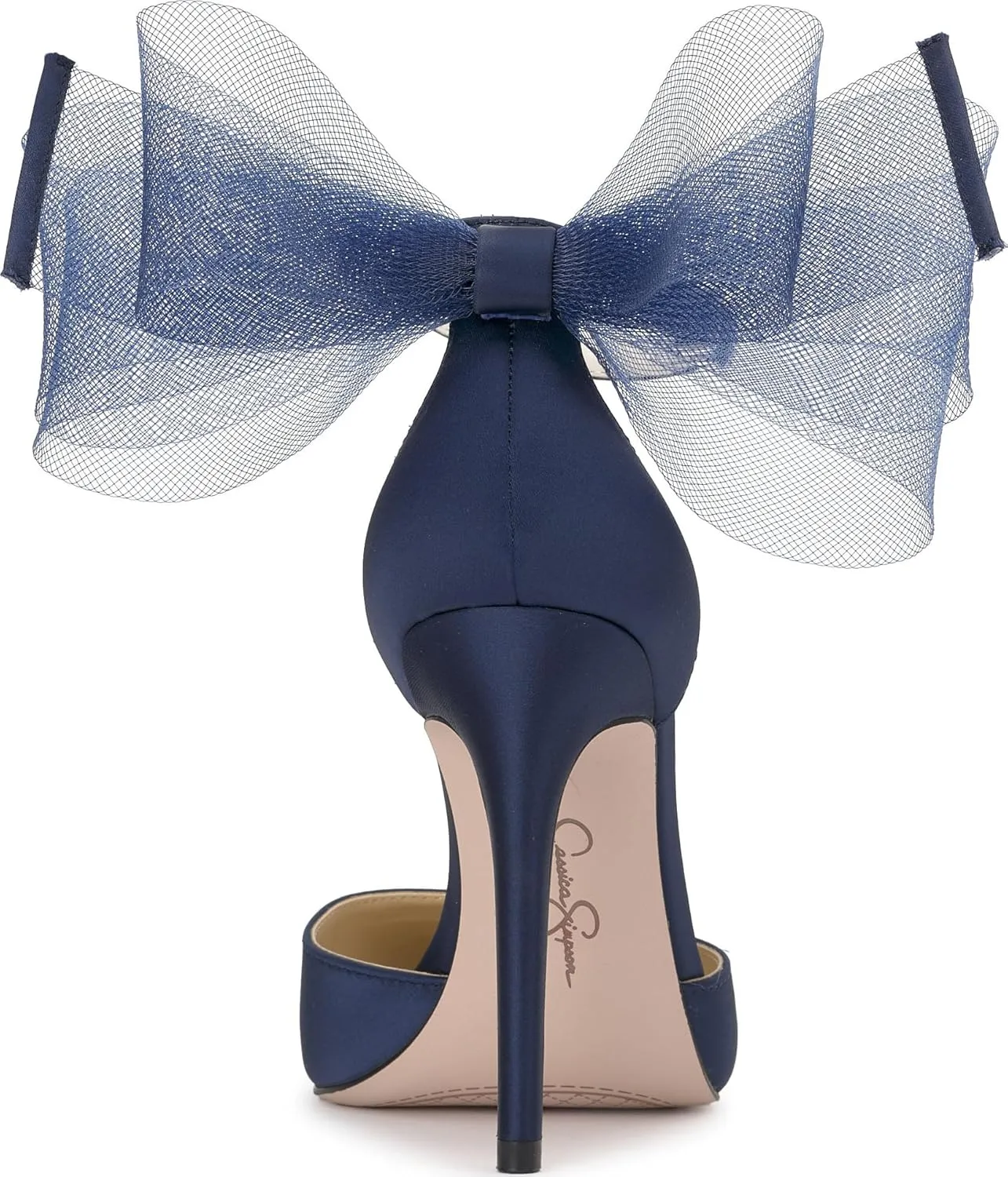 Jessica Simpson Womens Phindies Satin Bow Pumps