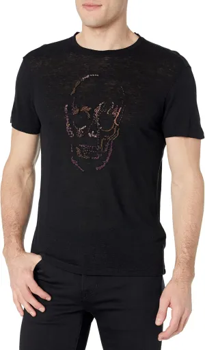 John Varvatos Men's Embellished Skull Tee