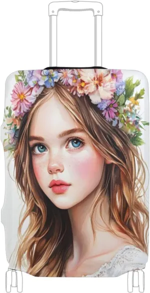 Joisal Flowers Beauty Luggage Cover 28 Inch Luggage Covers for Suitcase Tsa Approved Scratch-Resistant Luggage Accessories