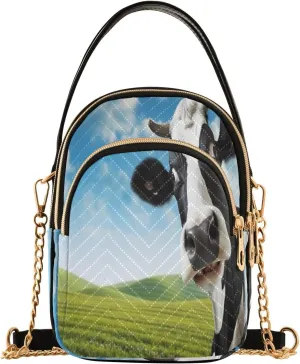 Joko Ivery Cow Pasture Multi Pockets Crossbody Bags for Women Zip Cell Phone Purse Wallet Bag with Detachable Shoulder Strap Wallet Purses for Women Girls Trendy Gift Traveling Working Shopping