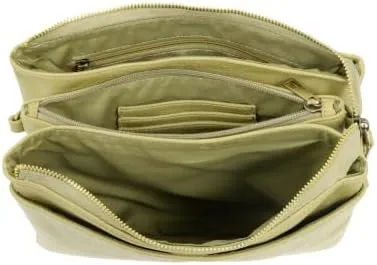 Joy Susan Women's Fashion Purse Gia Medium Mulit-Pocket Crossbody Handbag
