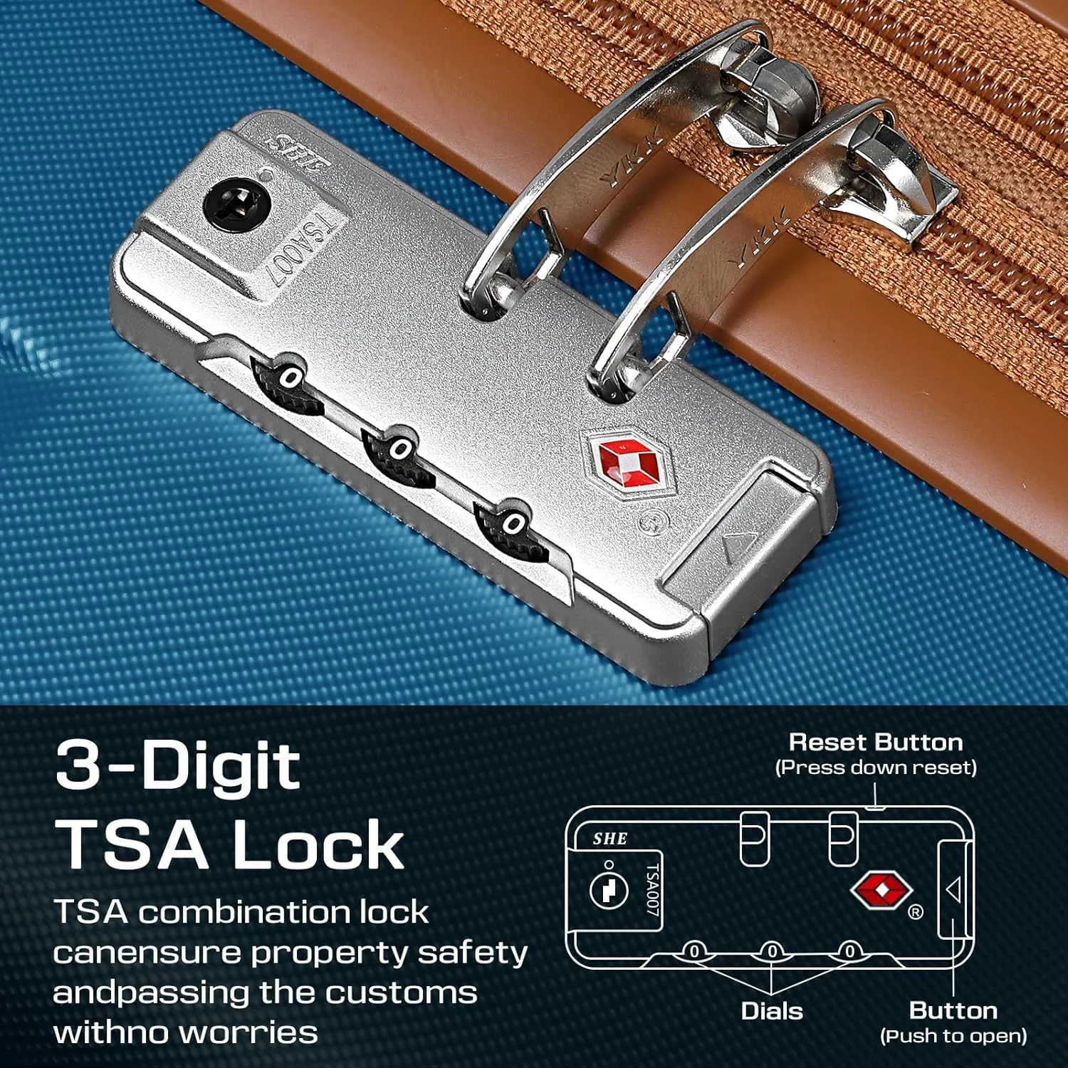 Joyway 28 Inch Checked Large Luggage with Spinner Wheels, Hardside ABS Suitcase with TSA Lock, Rolling Travel for Men Women
