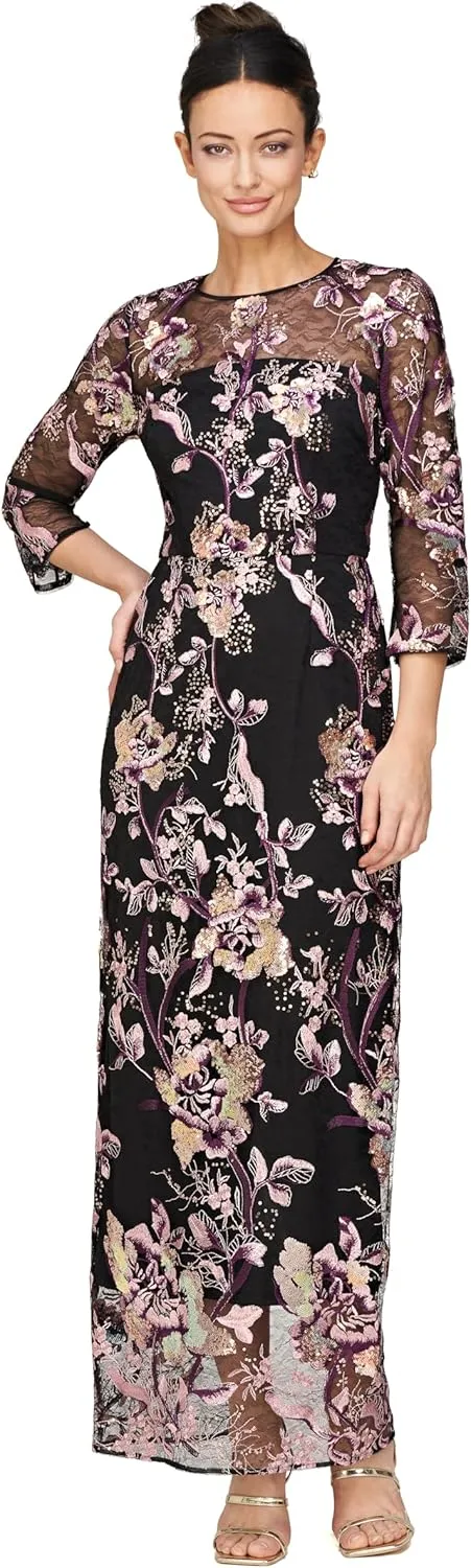 JS Collections Women's Pheobe Column Gown