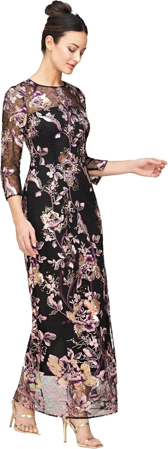 JS Collections Women's Pheobe Column Gown