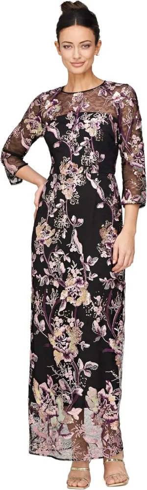 JS Collections Women's Pheobe Column Gown