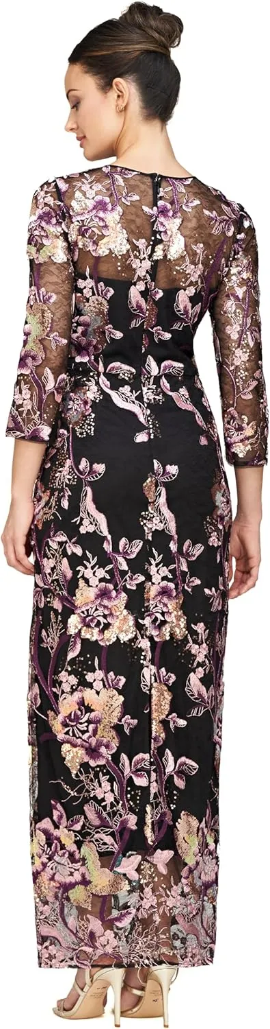 JS Collections Women's Pheobe Column Gown