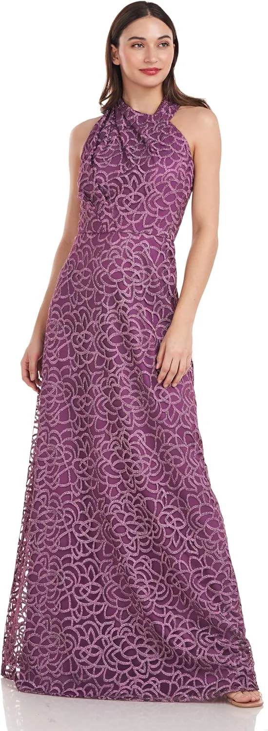 JS Collections Women's Sonya Asymmetric A-line Gown