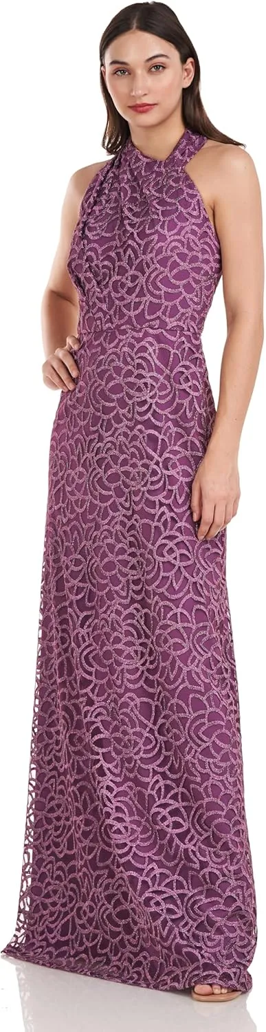 JS Collections Women's Sonya Asymmetric A-line Gown