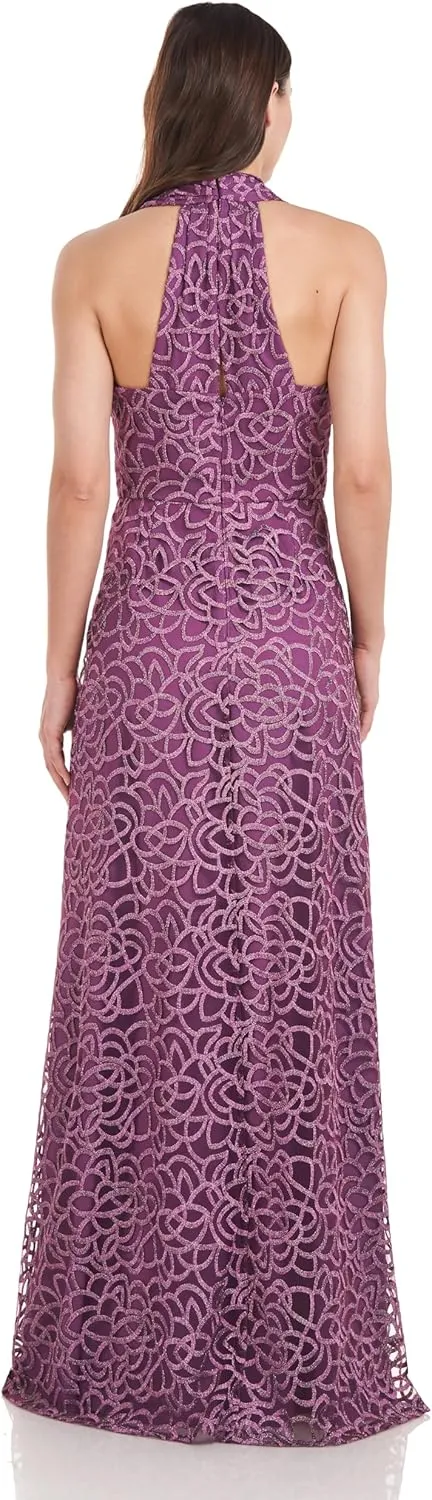 JS Collections Women's Sonya Asymmetric A-line Gown