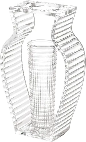 Kartell 1215/B4 I Shine, U Shine Vase by Eugeni Quitllet, Pack of 1, Transparent Crystal