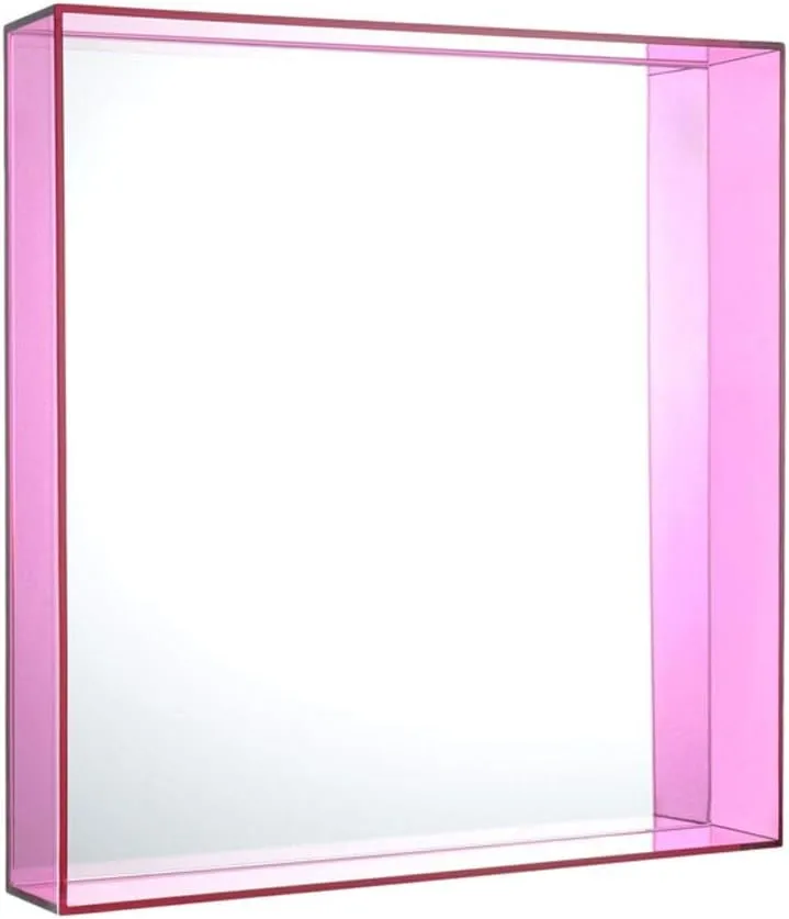 Kartell 8340/FU Only Me Mirror by Philippe Starck, Pack of 1, Transparent Fuchsia