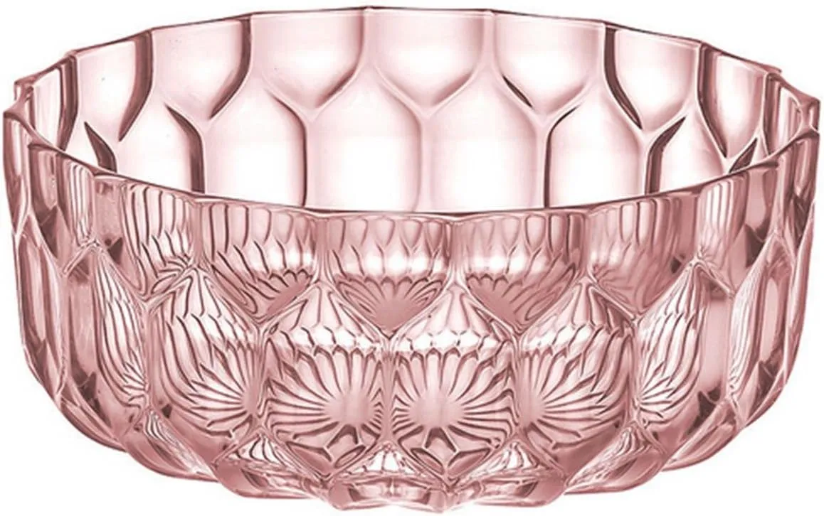 Kartell Jellies Family Bowl by Patricia Urquiola, Pack of 1, Transparent Pink