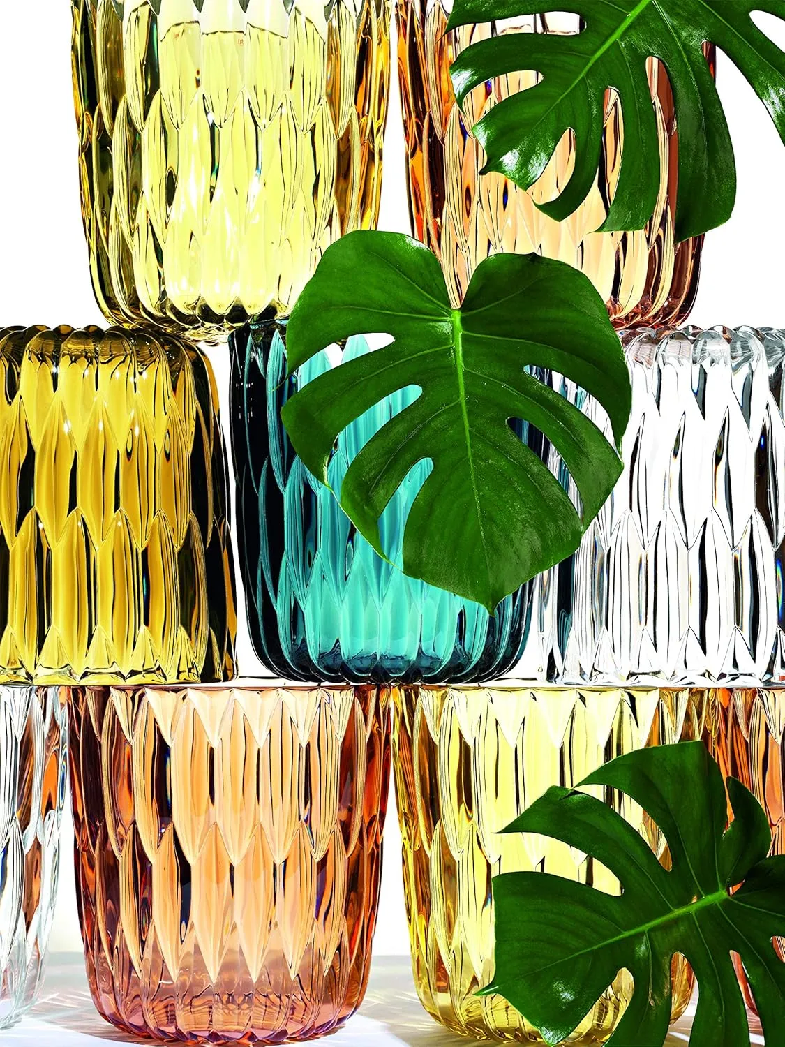 Kartell Jelly Vase by Patricia Urquiola, Pack of 2, Transparent Smoke