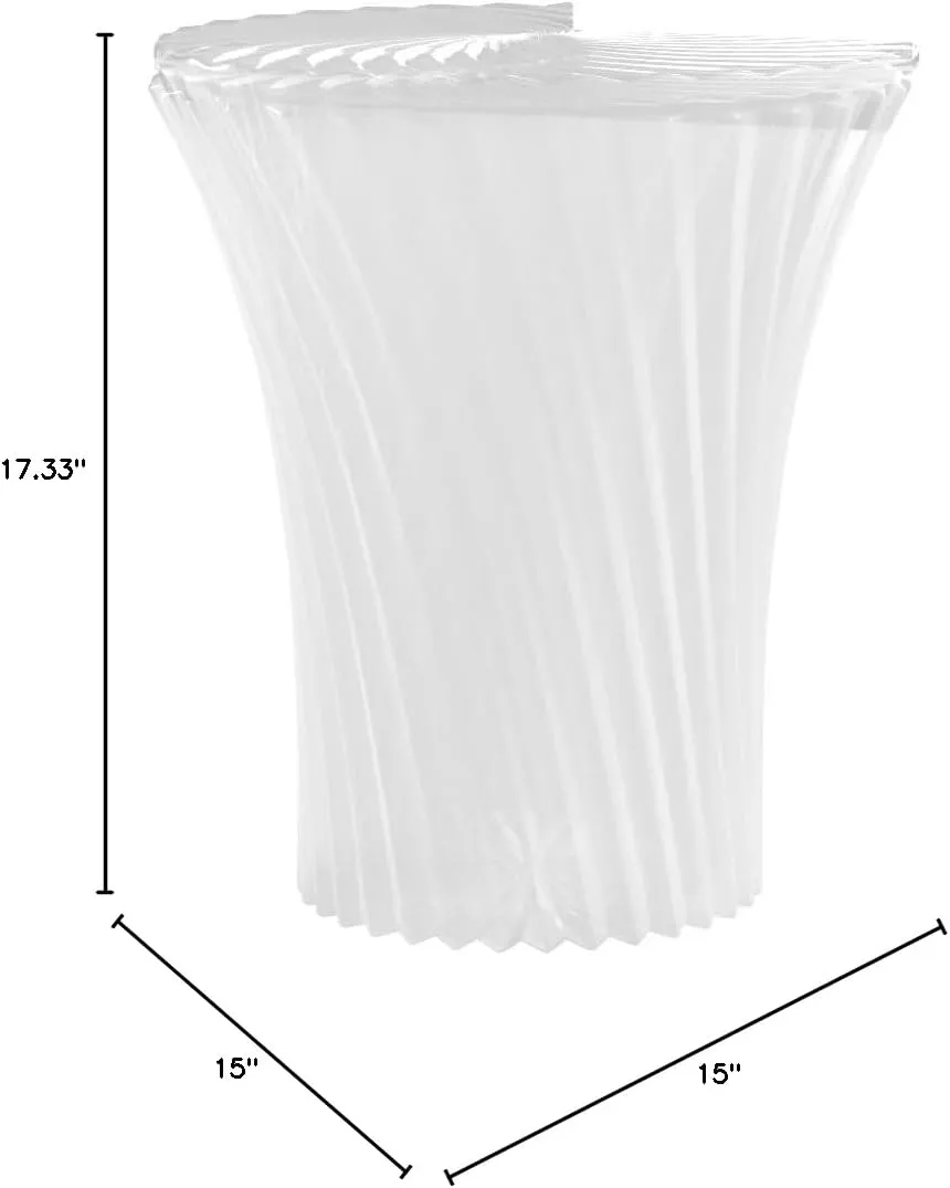 Kartell Sparkle Stool by Tokujin Yoshioka, Pack of 1, Transparent Crystal