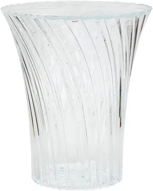 Kartell Sparkle Stool by Tokujin Yoshioka, Pack of 1, Transparent Crystal