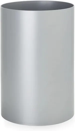 Kartell Technical Office Waste Basket Bin, Pack of 1, Matte Silver