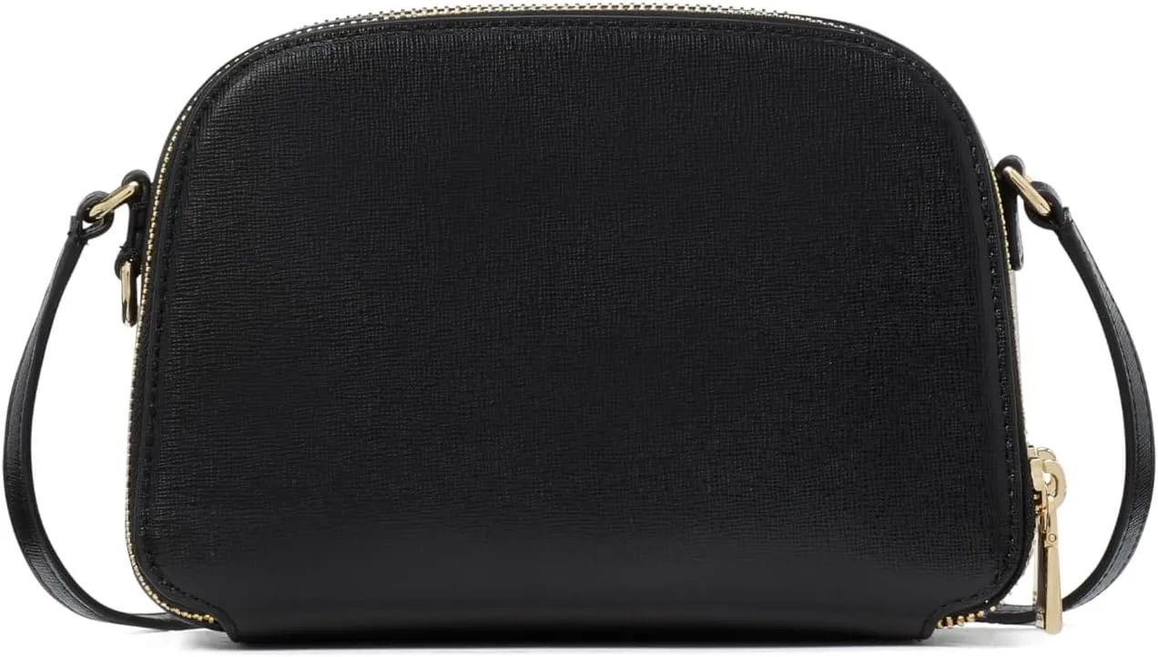 kate spade new york Women's Devin Saffiano Leather Double Zip Dome Crossbody