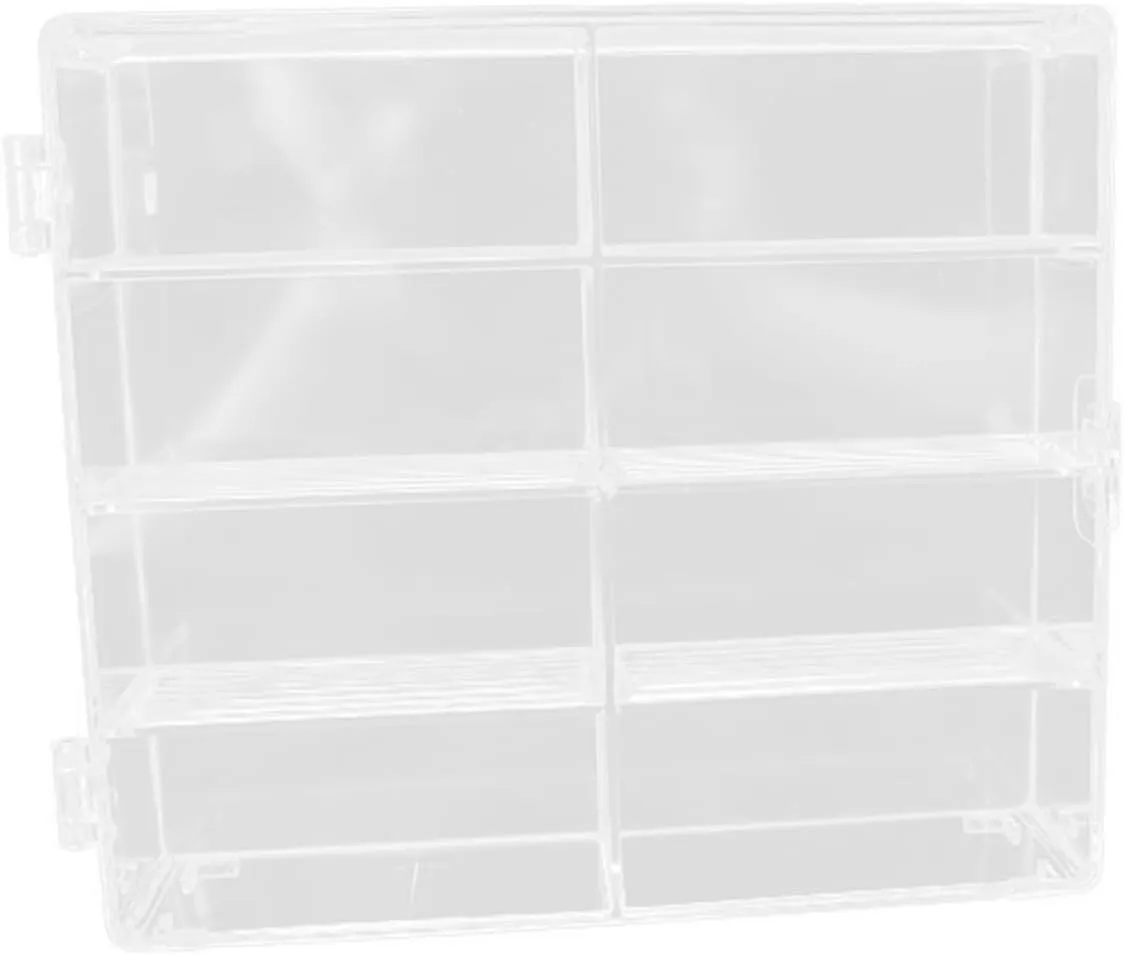 KESYOO Miniature Display Case Plastic Storage Box for Toy Cars and Artwork Display