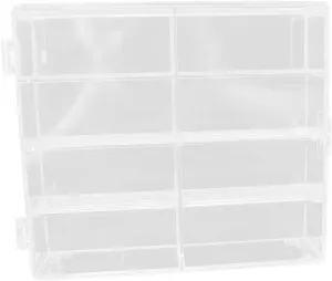 KESYOO Miniature Display Case Plastic Storage Box for Toy Cars and Artwork Display