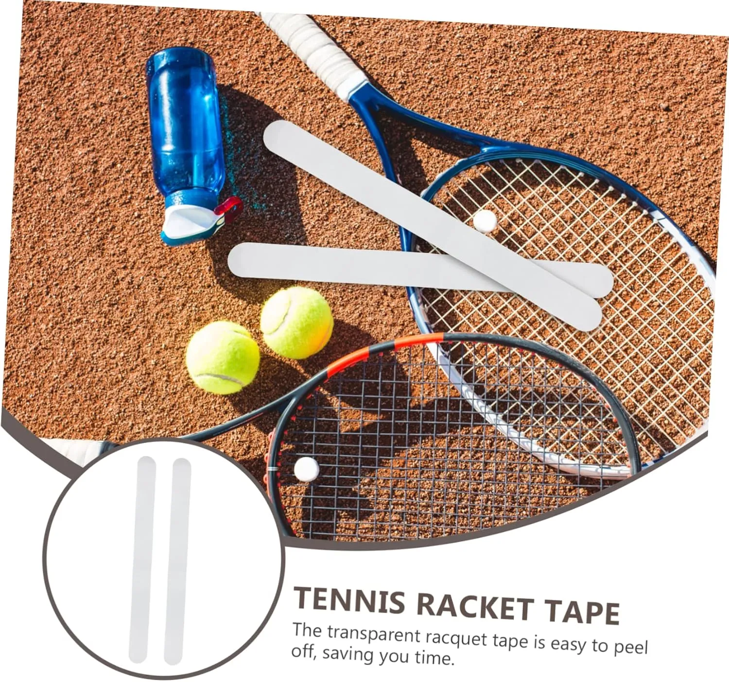 KESYOO Racquet Saver Tape Tennis Racket Tape Sticky Racket Tape Guard Tennis Racket Grip Tape Racquet Tape