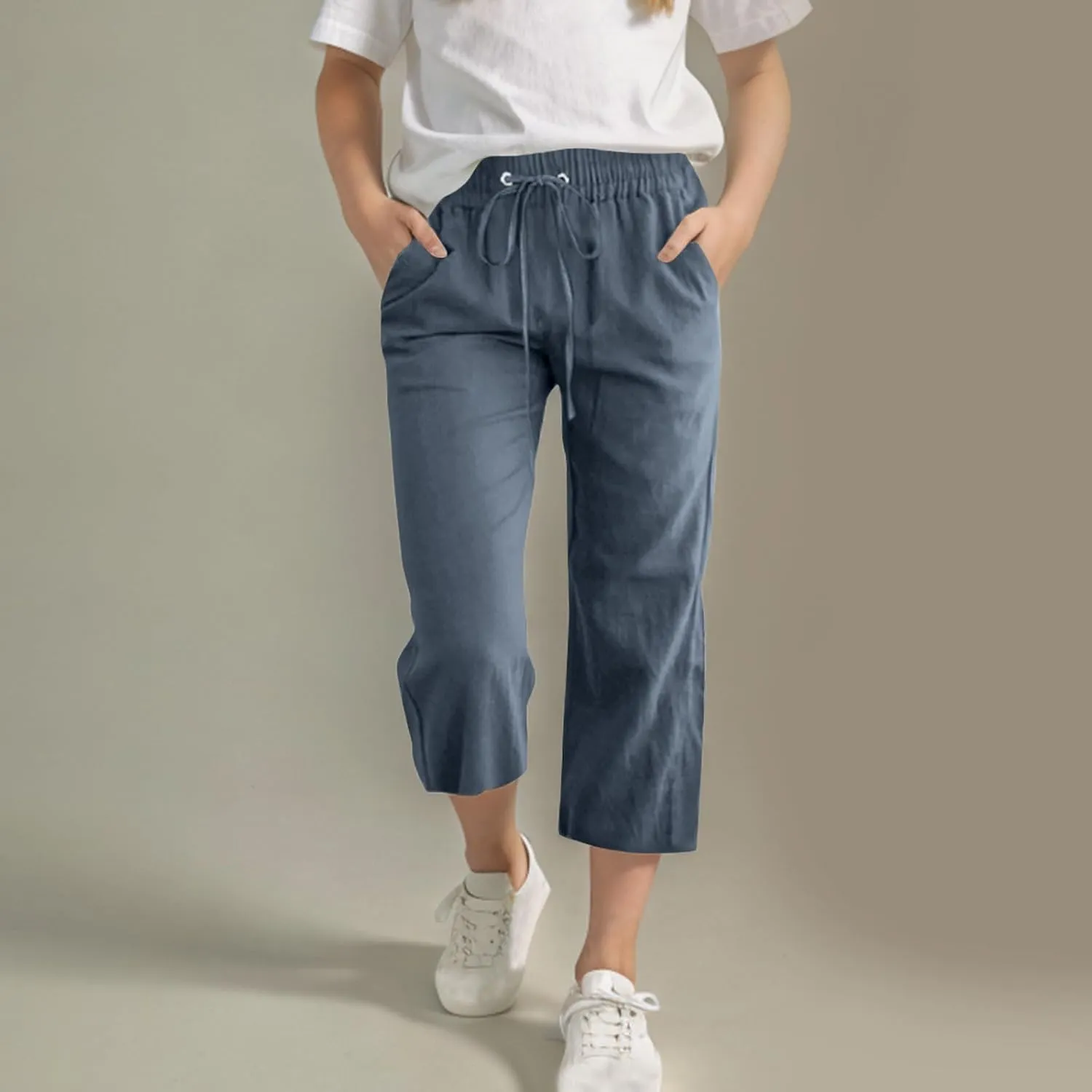 Kids Girl Boy Pants Shorts for Kid Linen Loose Fit High Cut Flare Wide Leg Summer Fall Pants 2025