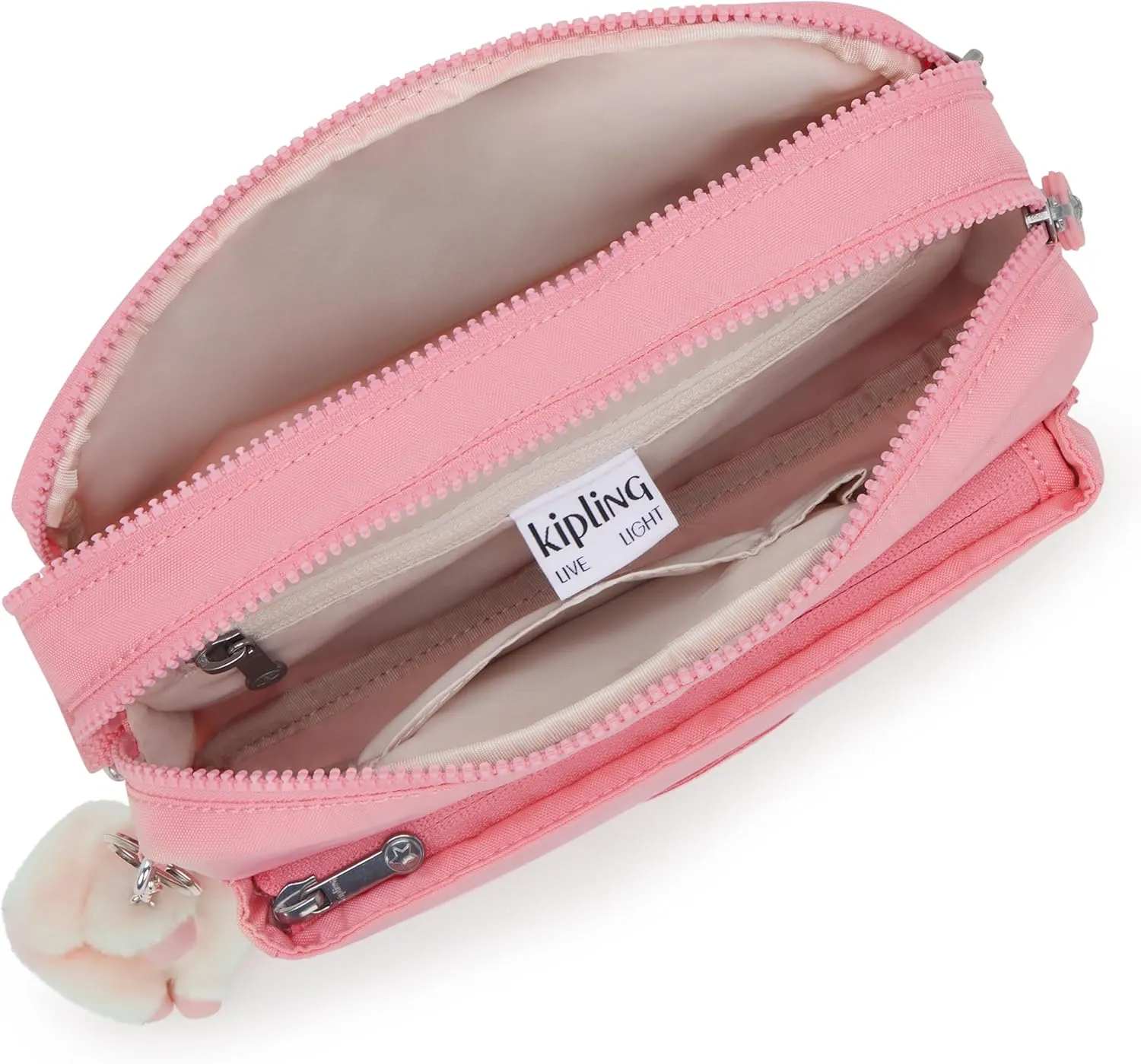 Kipling Women's Abanu Medium Crossbody Bag, Lightweight, Adjustable Waist Pack with Multi-Compartment Zip Pockets