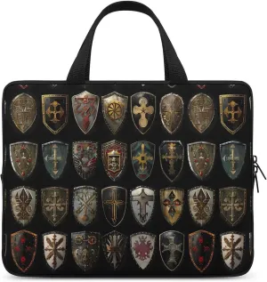 Knight Shield Novelty Laptop Bag Printed Protective Cover Case Handbag for Laptop/Notebook/Ultrabook 10/12/13/15/17 Inch