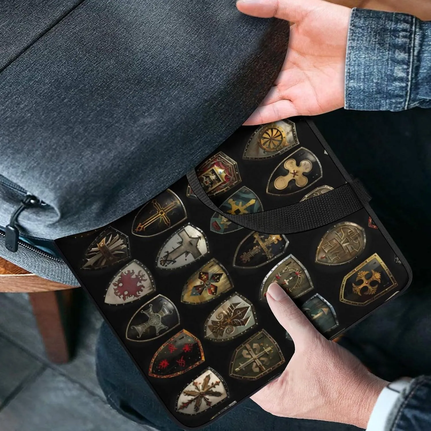 Knight Shield Novelty Laptop Bag Printed Protective Cover Case Handbag for Laptop/Notebook/Ultrabook 10/12/13/15/17 Inch