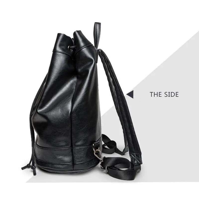 Korean Leather Backpacks for Men