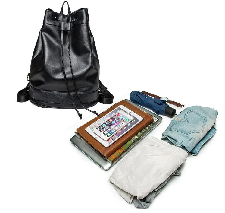Korean Leather Backpacks for Men