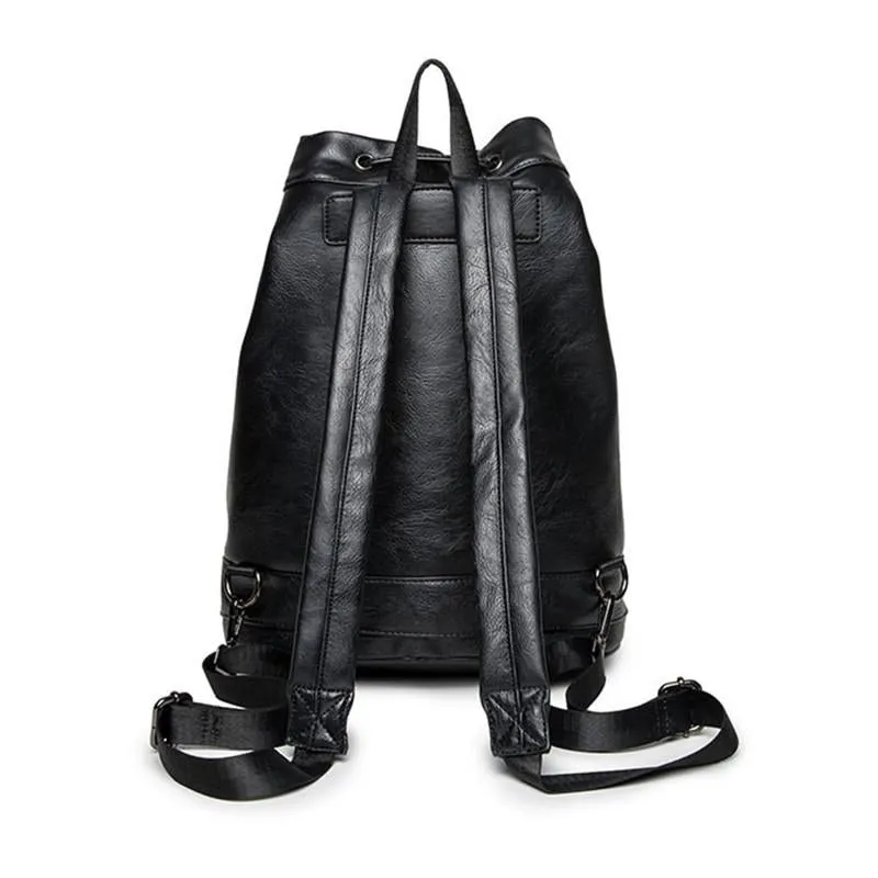Korean Leather Backpacks for Men