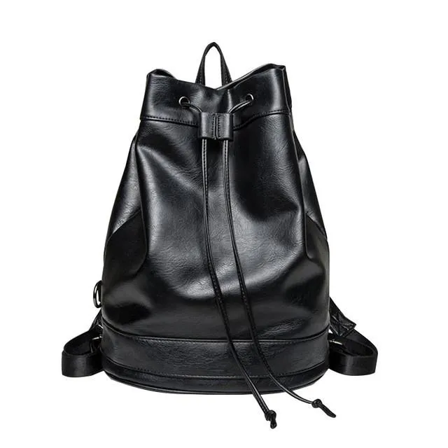 Korean Leather Backpacks for Men